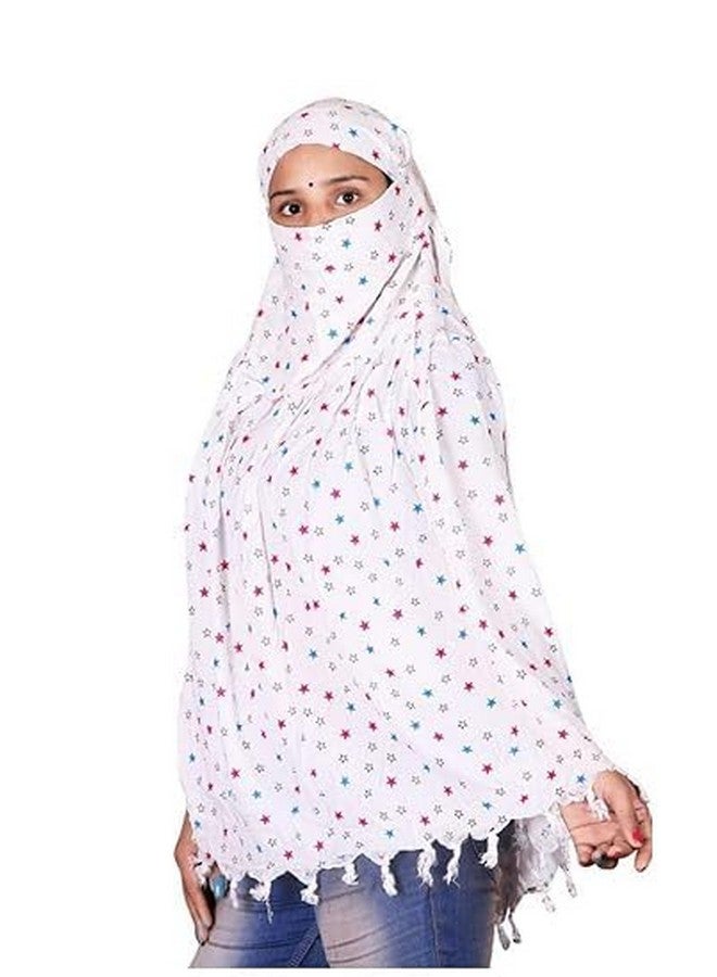 Samip Samip Cotton Long Scarf Cum Mask scarves Usable for vehicle Driver | Color Lining Printed Design | Universal Size | For Girl & Women | Breathable Sun Protection Light Weight - Multicolor & Design - Image 5