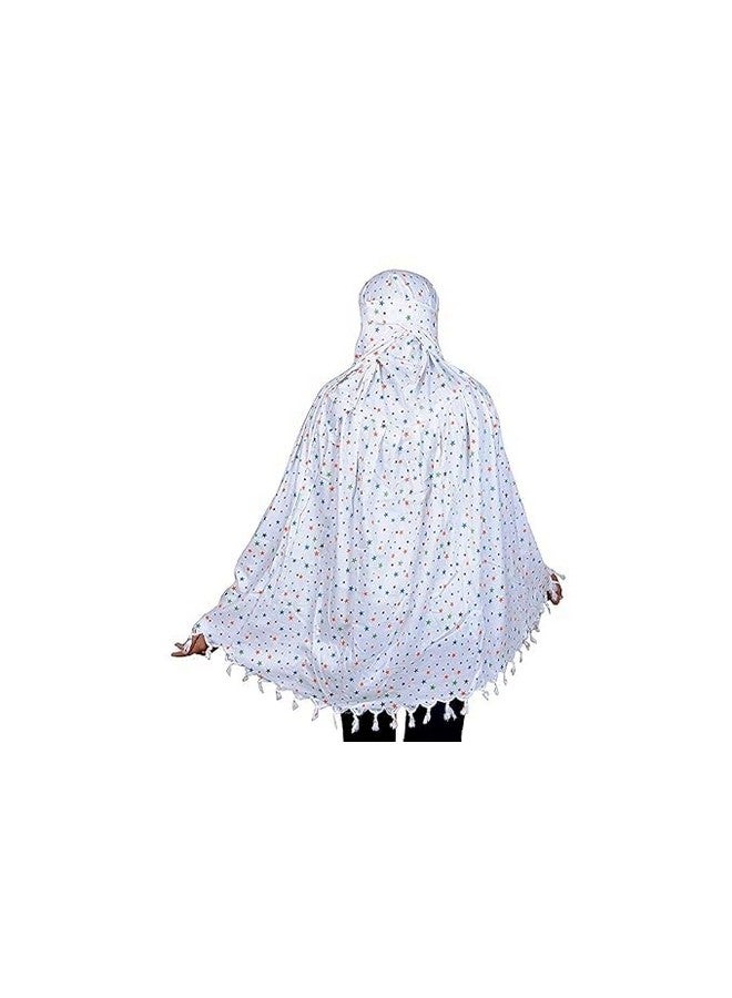 Samip Samip Cotton Long Scarf Cum Mask scarves Usable for vehicle Driver | Color Lining Printed Design | Universal Size | For Girl & Women | Breathable Sun Protection Light Weight - Multicolor & Design - Image 2