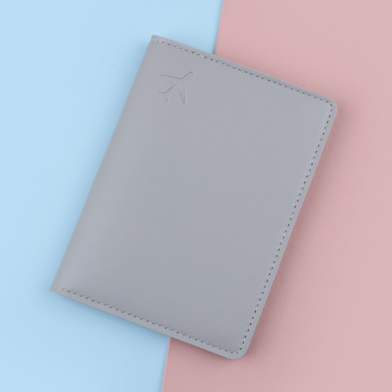 Passport Holder RFID Blocking Travel Wallet249 aircraft passport book Gray 249 aircraft passport book Gray 
