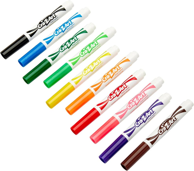Cra-Z-Art Classic Super Washable Markers - Pack of 10 Assorted Colors with Broad Tip - Image 3