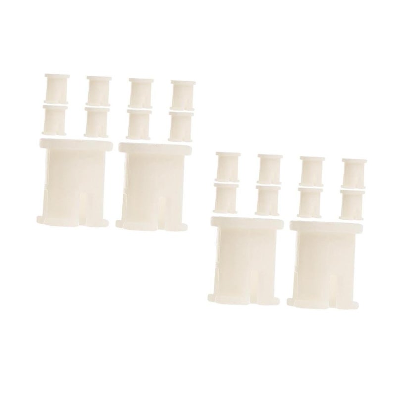 20 Pcs Replacement Caster Socket Inserts Small Caster Stem Sleeves for Office Furniture Side Mount - Image 2