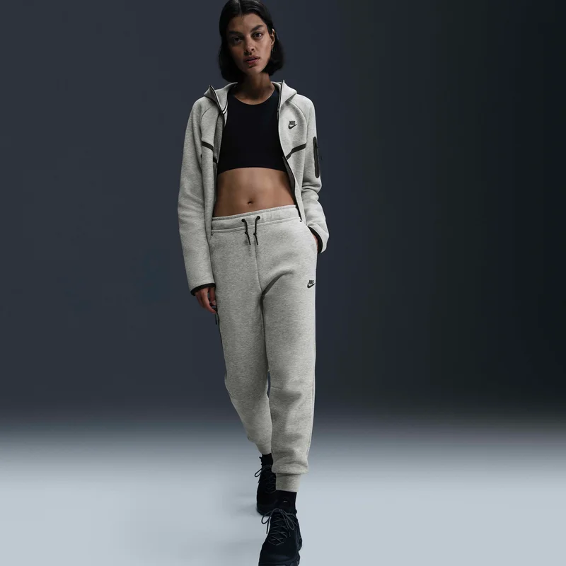 Nike Grey Women's Sportswear Tech Fleece Windrunner Joggers for Women | Best Price UAE