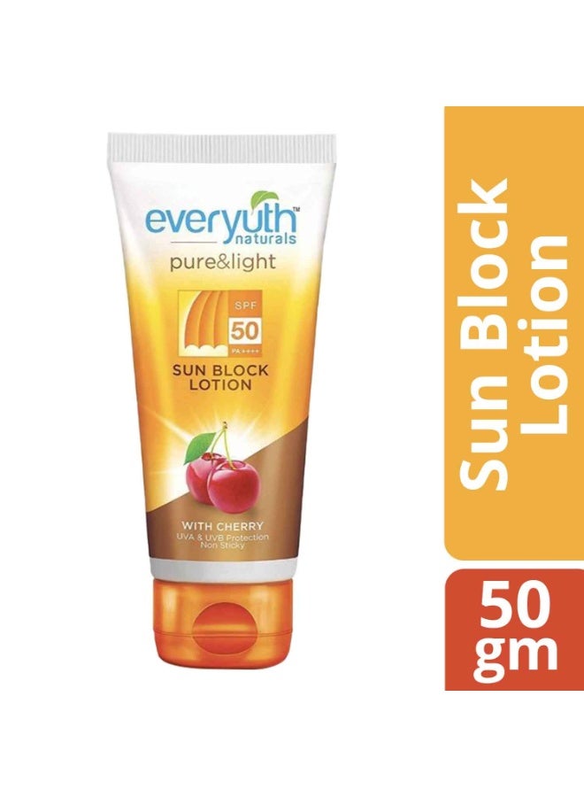 Everyuth Naturals Sun Block Lotion SPF 50 (50gm) - Image 4