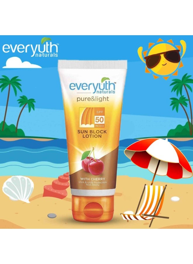 Everyuth Naturals Sun Block Lotion SPF 50 (50gm) - Image 2