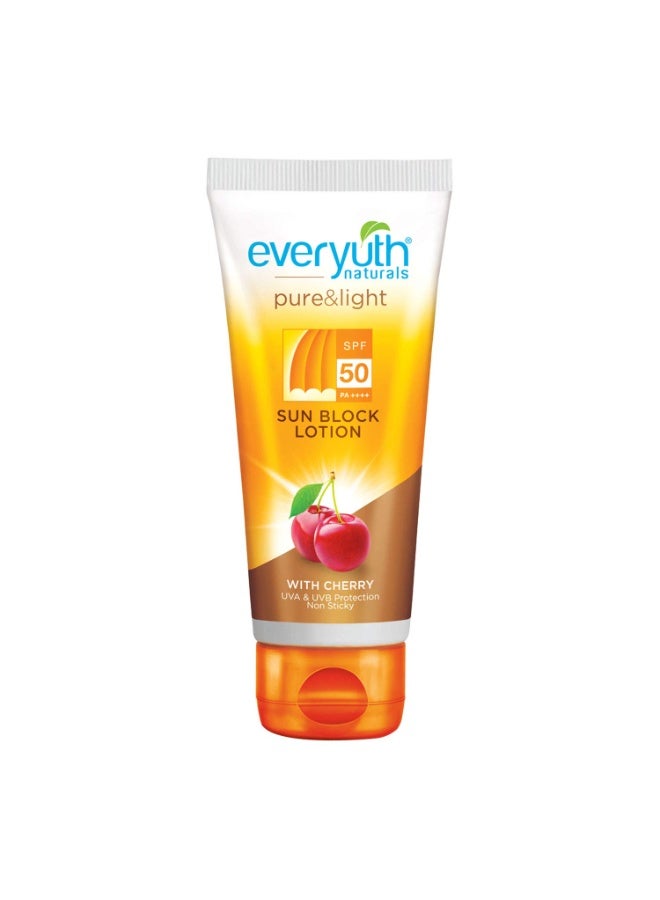 Everyuth Naturals Sun Block Lotion SPF 50 (50gm) - Image 1