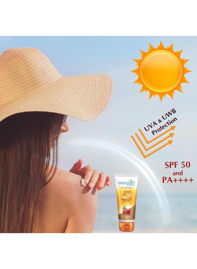 Everyuth Naturals Sun Block Lotion SPF 50 (50gm) - Image 3