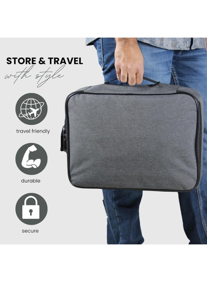 Alissa Waterproof Travel Document Organizer Bag with Password Lock – Large Multilayer File & Certificate Storage, Bank Card Holder, Portable Office & Home File Organizer - Image 5