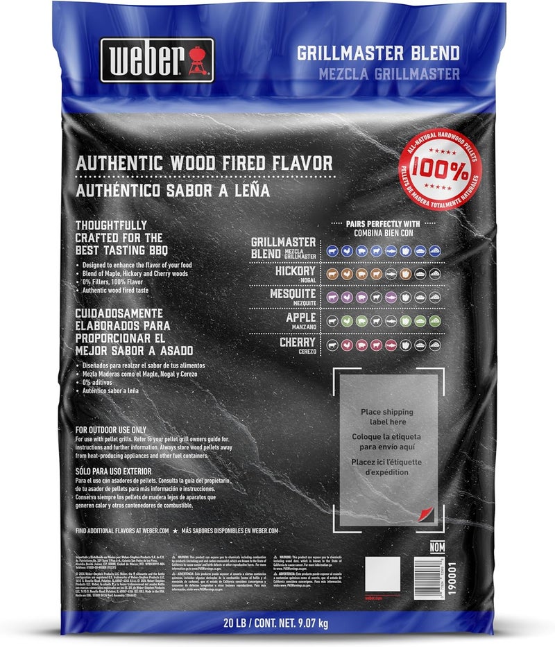 Weber Grillmaster Blend All-Natural Hardwood Pellets - Image 2