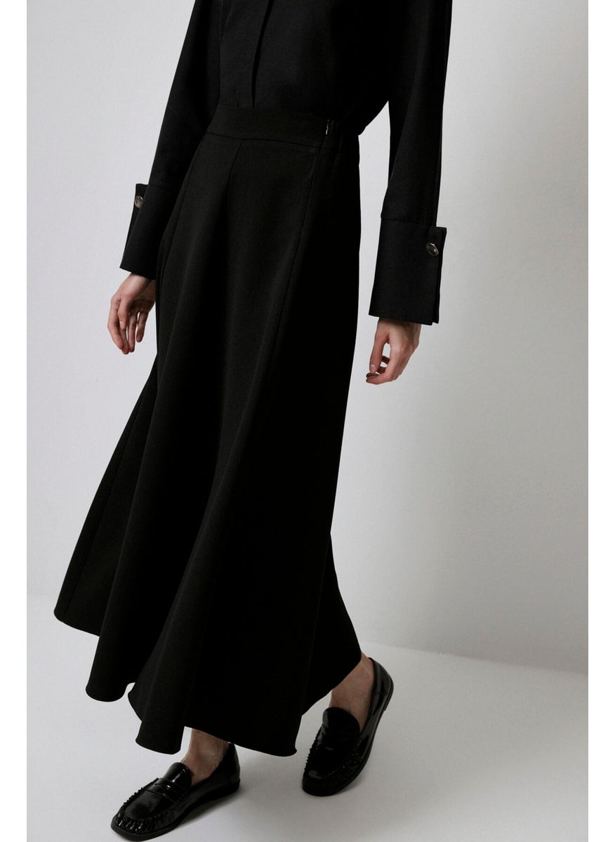 Touche - A Cut Crepe Skirt - Image 1