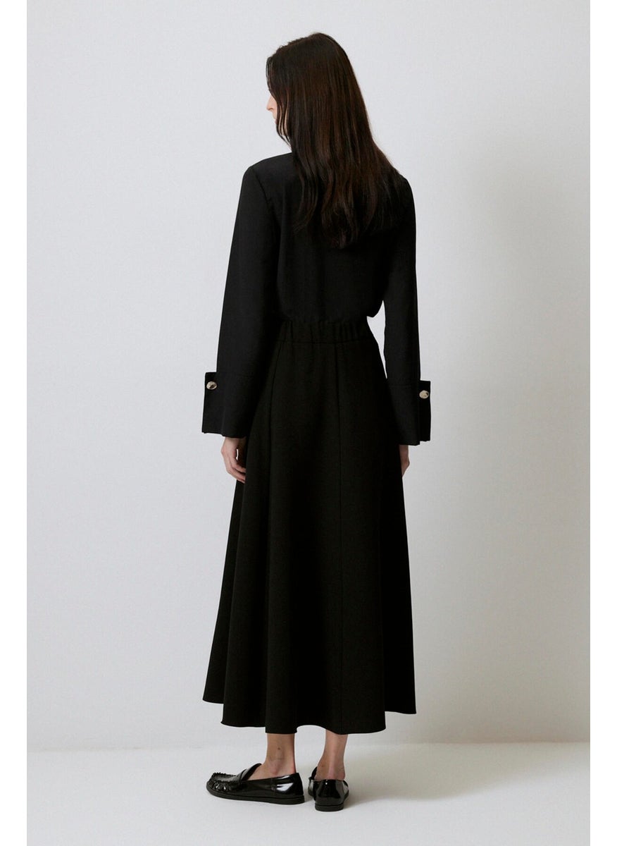 Touche - A Cut Crepe Skirt - Image 1