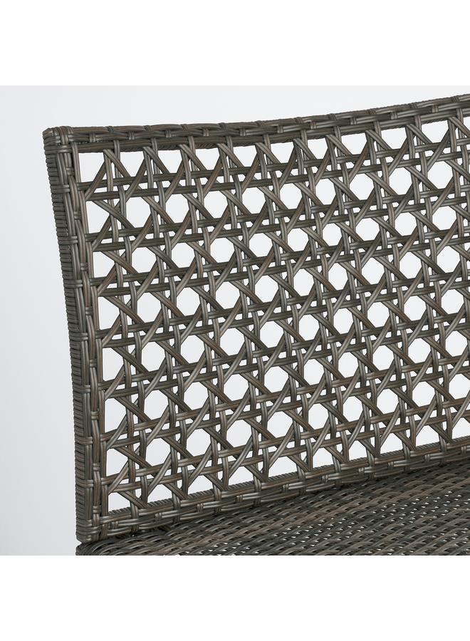 Zaboon One-Seat Section, Outdoor, Dark Grey-Brown - Image 2