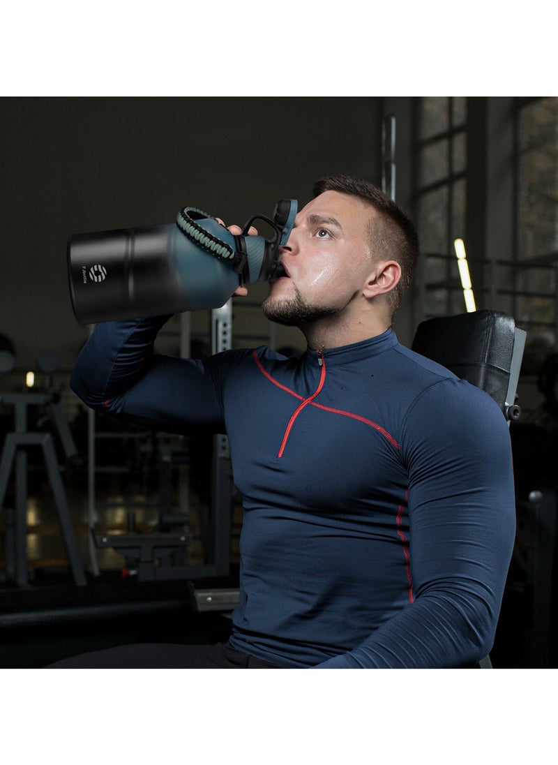 FjBottle - Fjbottle Stainless Steel Water Bottle 1.9L Double-Walled with Magnetic Lid, BPA Free Vacuum Insulated Water Bottle, Big Metal Drinking Bottle Large Capacity Jug Leak-Proof for Sports, Camping, Gym - Image 1