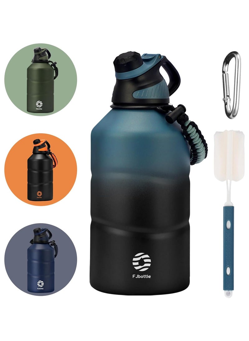 FjBottle - Fjbottle Stainless Steel Water Bottle 1.9L Double-Walled with Magnetic Lid, BPA Free Vacuum Insulated Water Bottle, Big Metal Drinking Bottle Large Capacity Jug Leak-Proof for Sports, Camping, Gym - Image 1