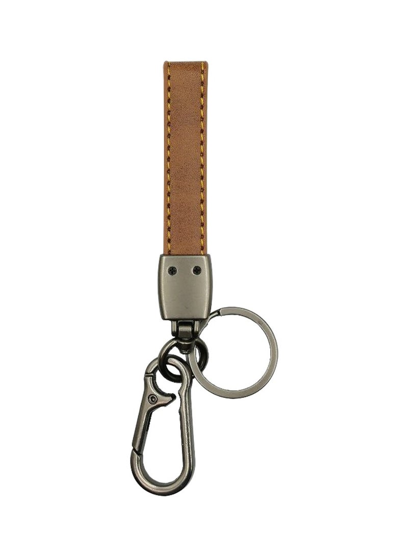 Mitsubishi Car Key Chain Super Finish Metal Ring PU Leather Strap Keychain Home Key Chain Car Keychain MITSUBISHI  - Image 2