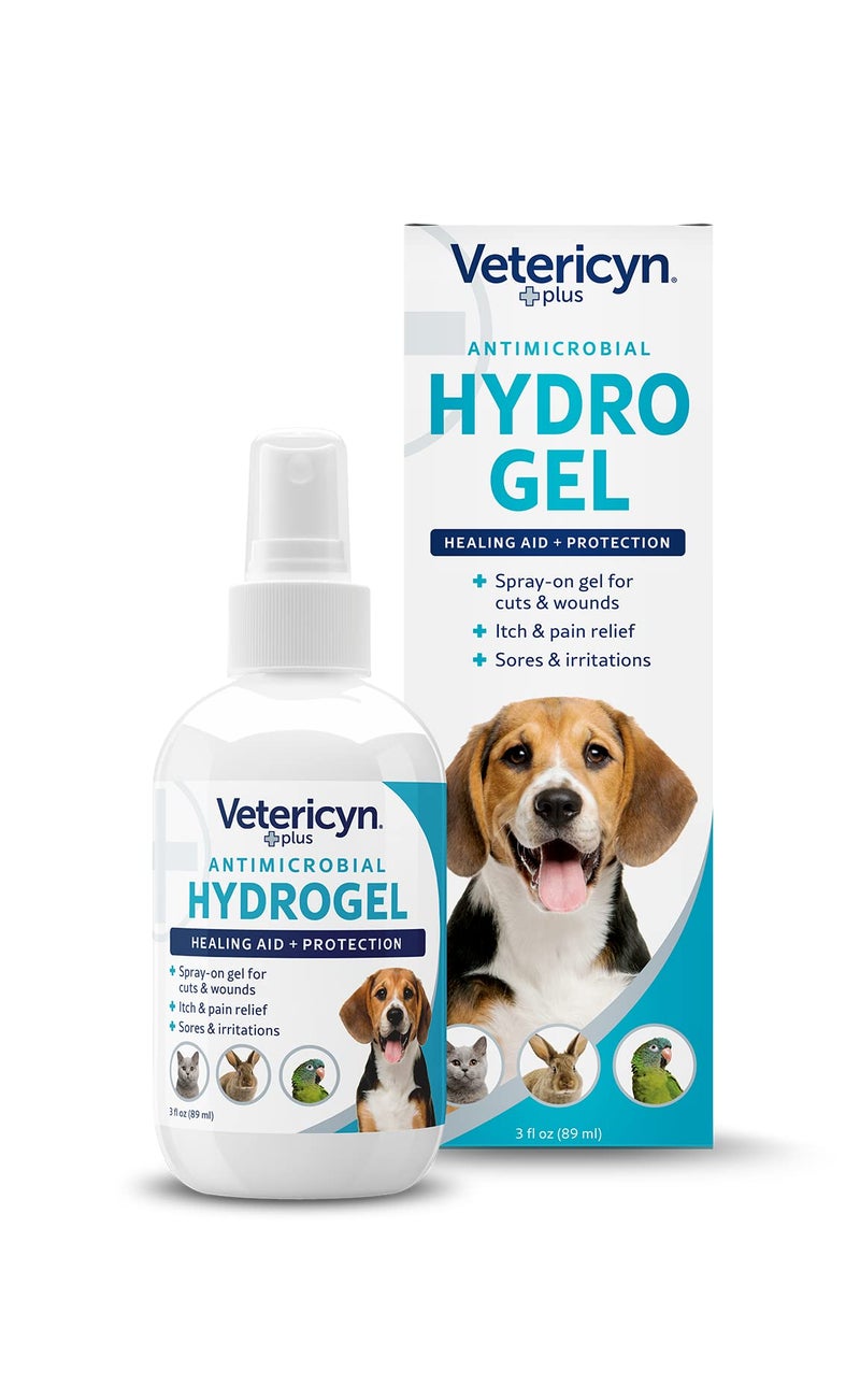 Vetericyn Plus Dog Wound Care Hydrogel Spray | Healing Aid and Wound Protectant, Sprayable Gel to Relieve Dog Itchy Skin, Safe for All Animals. 3 Ounces - Image 1