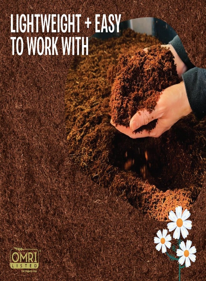 MagJo Naturals 100% Pure Coco Coir (Coco Peat) 11 Pound Block (5kg, OMRI Listed for Organic Gardening, Coconut Coir - Low EC and pH Balance - High Expansion Coco Fiber for Herbs, Flowers, Planting - Image 4