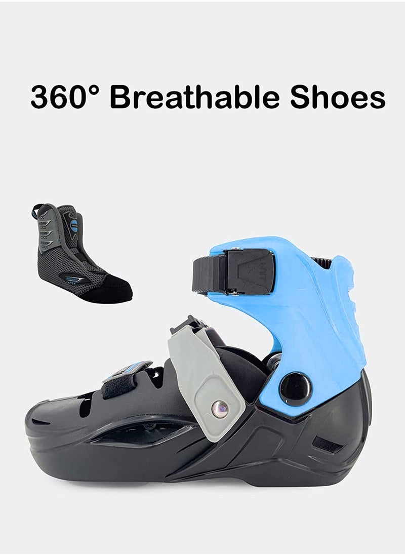 LIMOS - Professional Inline Skating Shoes Adjustable Roller Skates with High-Performance SpeedInline Skates new (Blue M(32~35)2 - Image 1