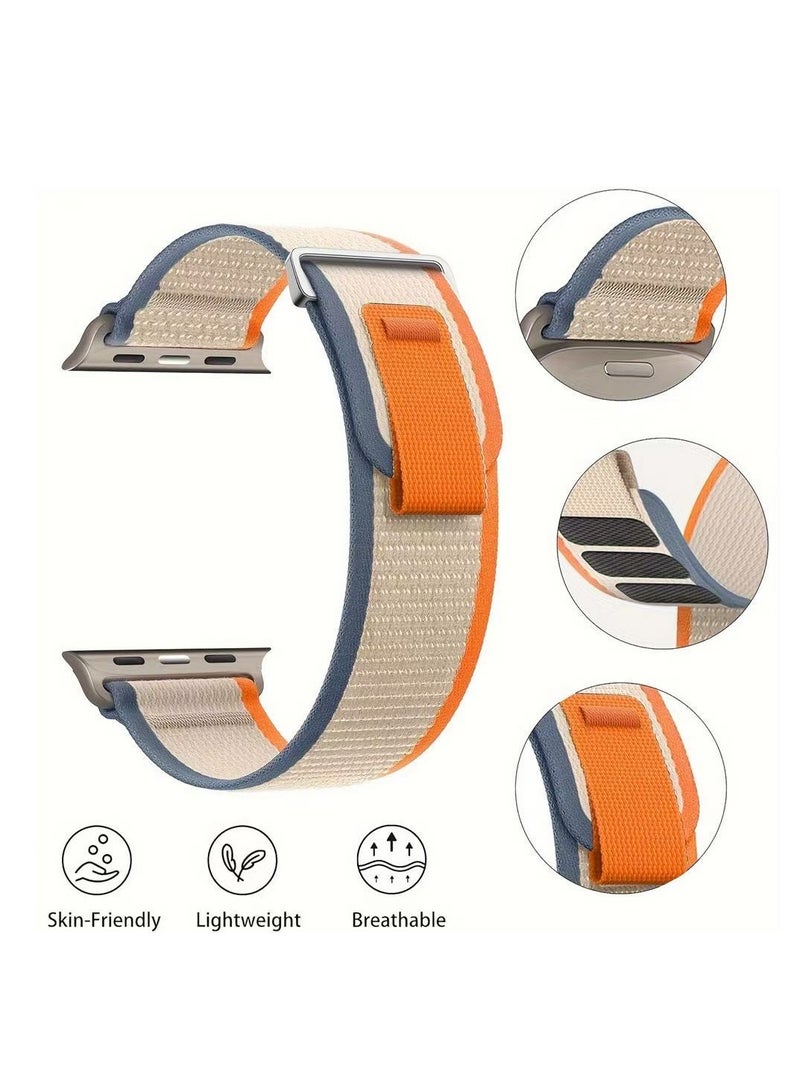 Beauenty Watch Nylon Band 38/40/41/42mm Compatible with Apple Watch Series 8/7/SE/6/5/4/3/2/1 h Series 8/7/SE/6/5/4/3/2/1 Black - Image 4