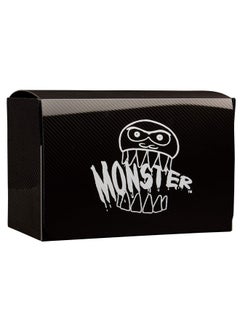 Monster Protectors Monster Protectors Magnetic Double Deck Box - Black, Holds 150 Gaming TCGs, Self-locking Closure, Compatible w Standard & Smaller Size Gaming Trading Cards, Removable Construction, Christmas Gift  - Image 3