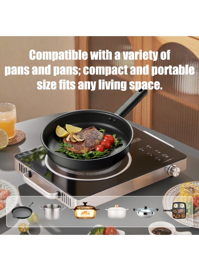 Kawu 2200W Infrared Cooker with Handle: Far-Infrared (No EMF), Digital Display & Touch, 3Hr Timer & 15 Levels, for All Cookware (Iron/Glass/Ceramic), Hot Pot, Soup, Frying, Baking. - Image 3