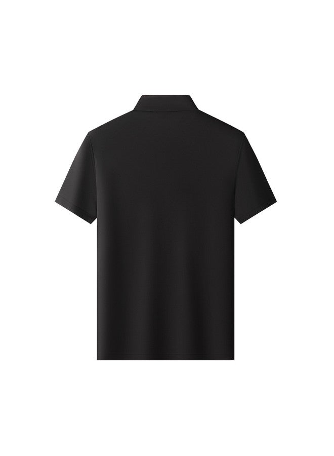 Tucano summer Men's T-shirt Solid Color Versatile Comfortable Casual Men's Polo Shirt - Image 3