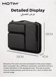 14 Inch Laptop Bag with Strap, Convertible Messenger Bag Shoulder Bag, Computer Bag Briefcase Handbag, Multi-Functional with 3 Small Outerside Pocket / Handle / Belt - pzsku/ZDDB68DECD663029B0E85Z/45/_/1737603189/cb8fc923-7659-4752-afda-0c46bd807edc