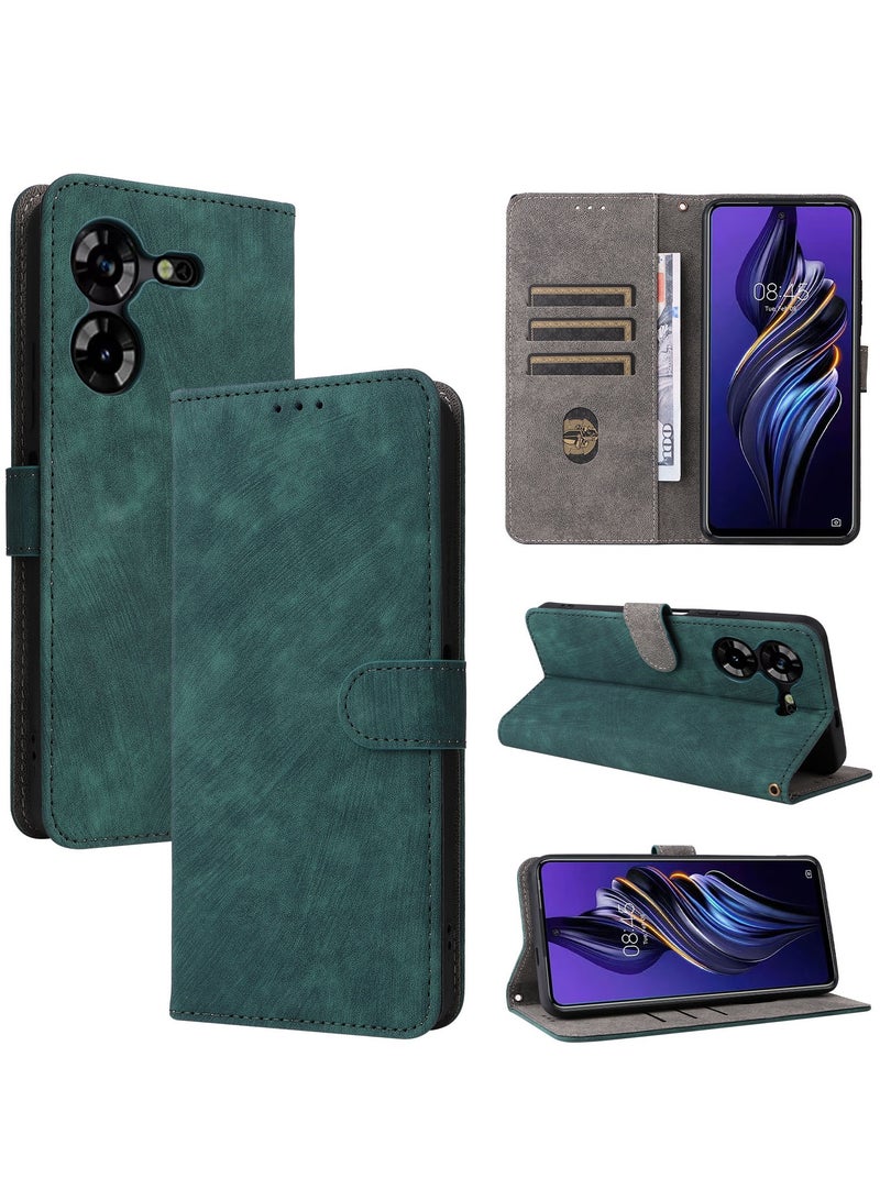 لـ Tecno Pova 5 4G غطاء الوجه، Nti-Theft Brush RFID حافظة جلدية مغناطيسية مقاومة للصدمات - Image 1
