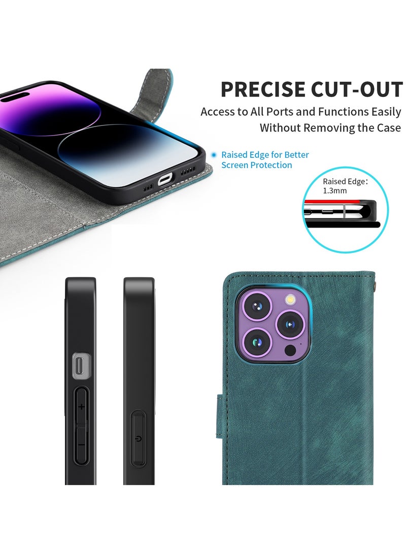 لـ Tecno Pova 5 4G غطاء الوجه، Nti-Theft Brush RFID حافظة جلدية مغناطيسية مقاومة للصدمات - Image 5
