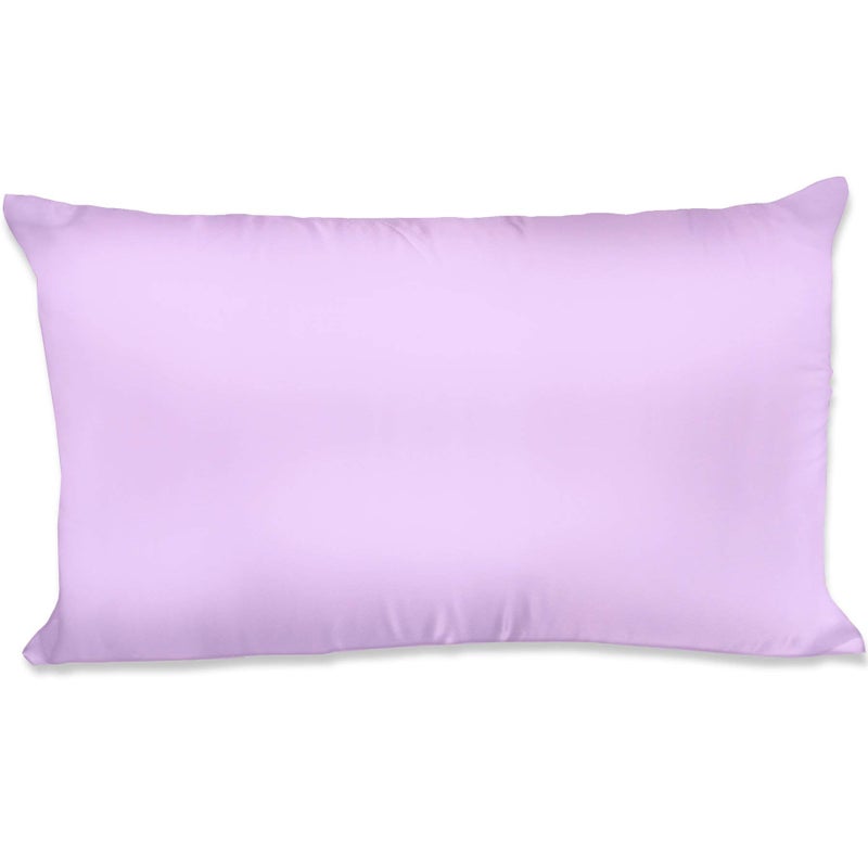 Spasilk Satin Pillowcase for Hair and Face, Polyester Satin Pillowcase, Queen Size- Lavender Pillowcase
