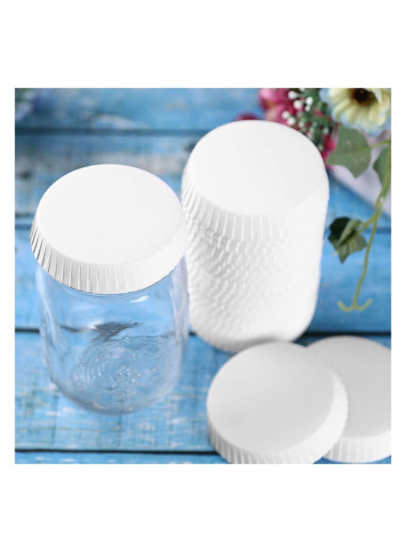 KASTWAVE - 100pcs Disposable Paper Cup Covers, Coffee Tea Cup Covers Recycled Paper Drinking Cup Lids Covers Perfect for Travel Hotel Coffee Bar Parties Wedding Home Kitchen 7.5 X 7.5cm - Image 1