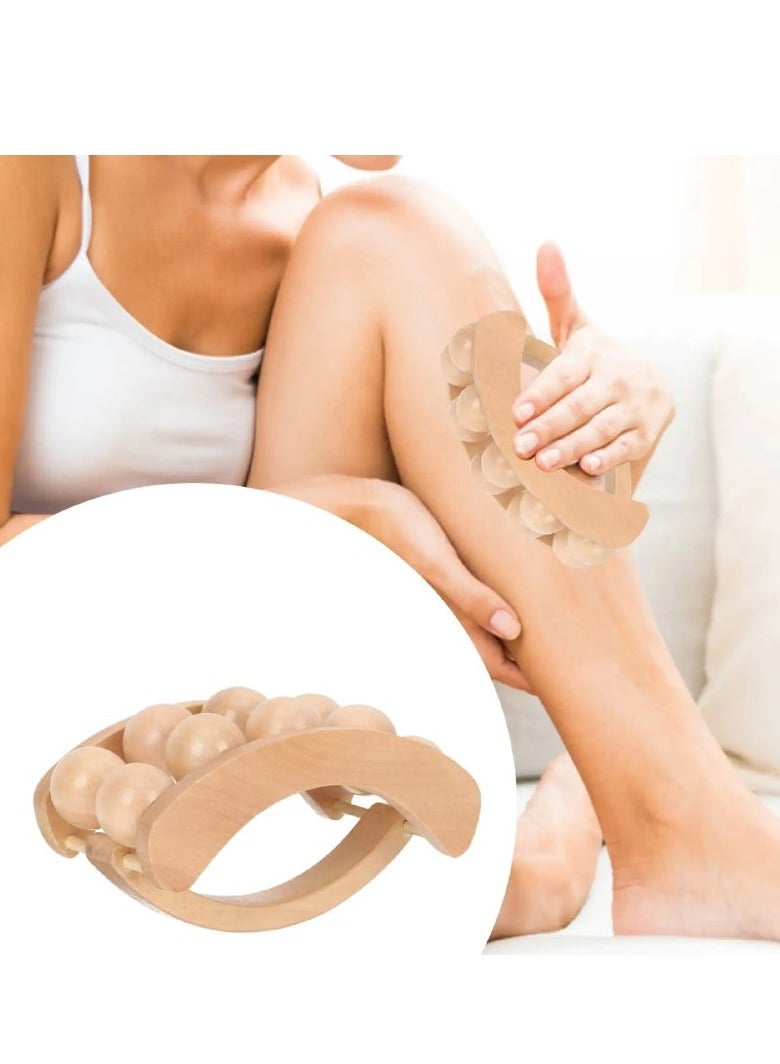 جهاز تدليك الجسم بأسطوانة خشبية، جهاز تدليك يدوي بالكرة - Image 4