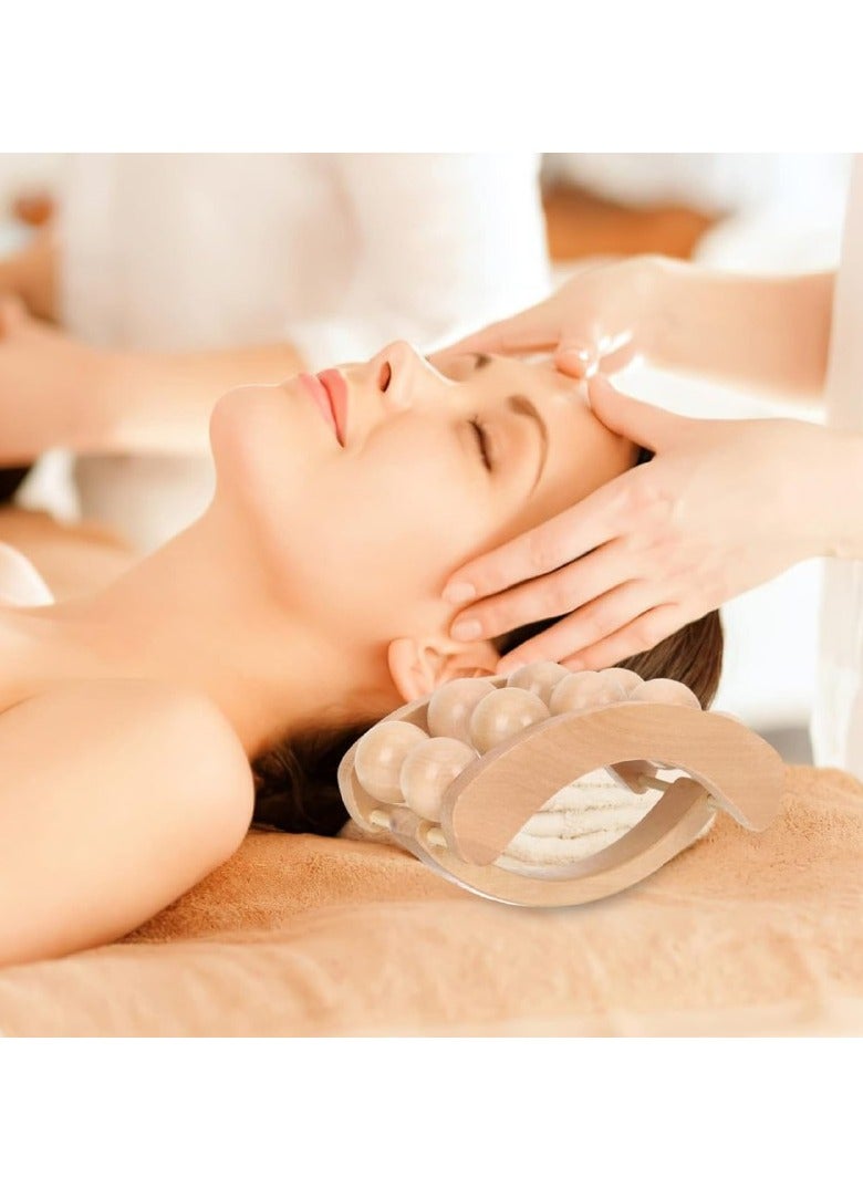 جهاز تدليك الجسم بأسطوانة خشبية، جهاز تدليك يدوي بالكرة - Image 5