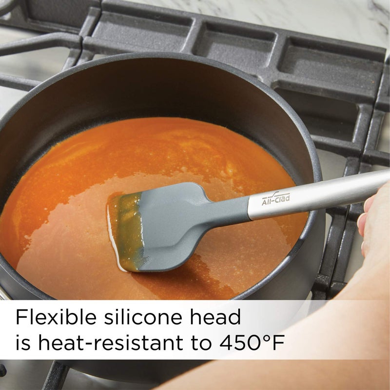 All-Clad All-Clad Specialty Silicone Kitchen Gadgets 5 Piece Set, Spatulas Kitchen Tools, Kitchen Hacks Black  - Image 4
