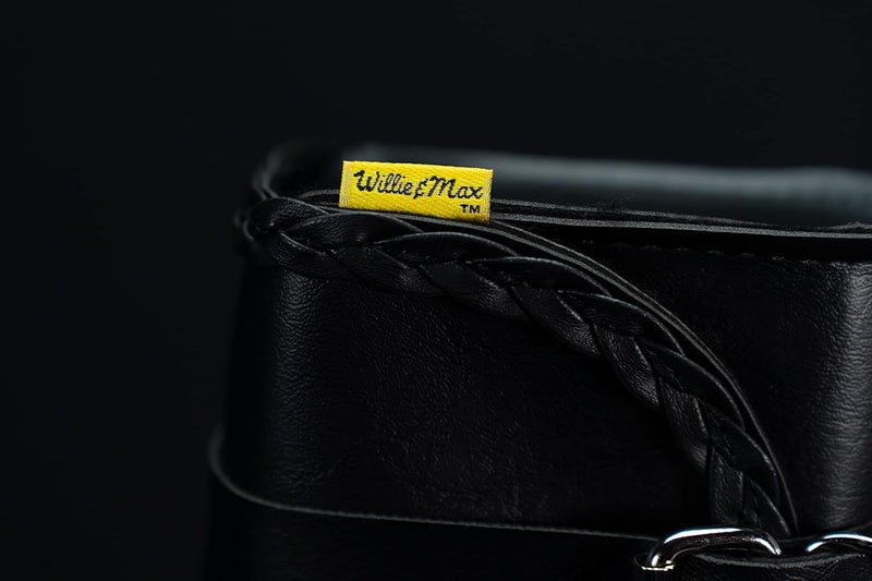 Dowco Willie & Max Braided Series Synthetic Leather Motorcycle Tool Pouch - Black - Image 3