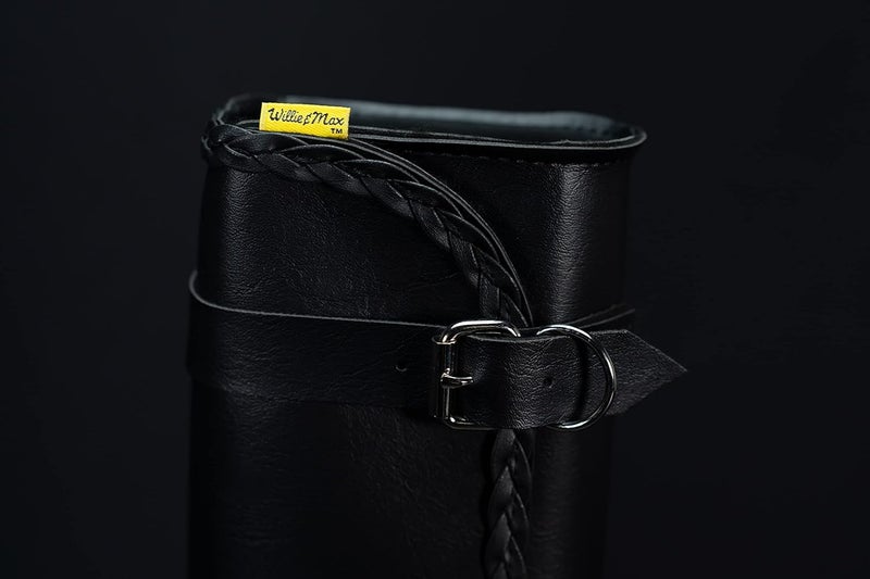 Dowco Willie & Max Braided Series Synthetic Leather Motorcycle Tool Pouch - Black - Image 5