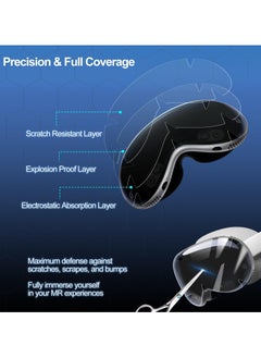 SYOSI 5 Pack Screen Protector for Vision Pro, TPU Hydrogel Screen Protective, 3D Flexible Curved Full Coverage Edge Protection, HD Clear Bubble Free Screen Protective for Apple Vision Pro  - Image 3