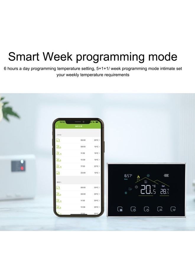 Generic - BHT-8000RF-VA- GBW Wireless Smart LED Screen Thermostat With WiFi, Specification:Electric Heating - Image 1