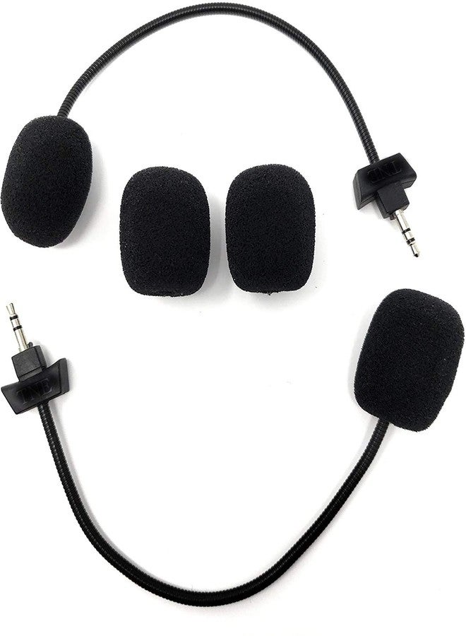 TNE 2-Pack Replacement AG9 Game Mics 2.5mm Microphone Boom for Wireless PDP Afterglow AG 9 Legendary Collection Sound of Justice AG 9+ Armored PS4 PC Computer Gaming Headphones - Image 1