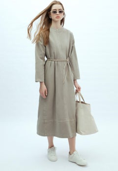 Manuka Oversize Denim Dress Stone  - Image 1