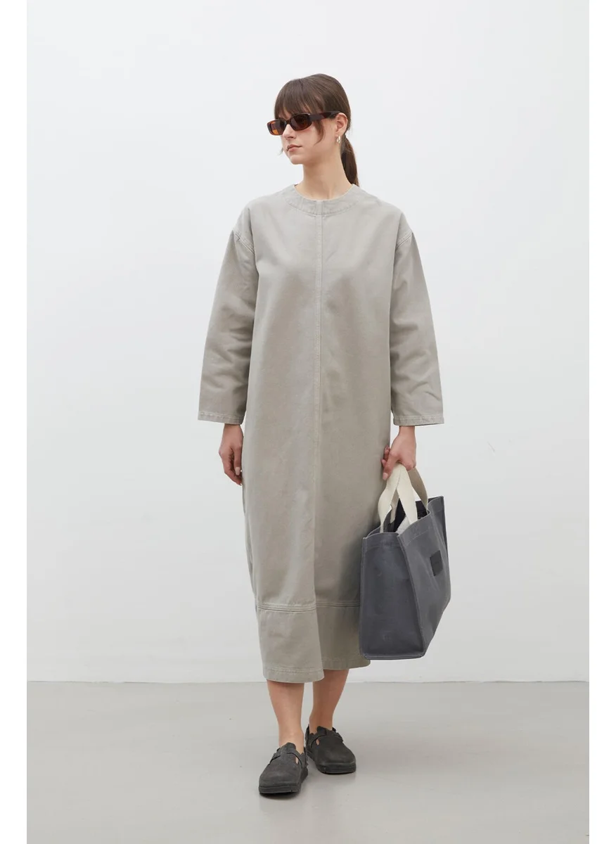 Manuka Oversize Denim Dress Stone