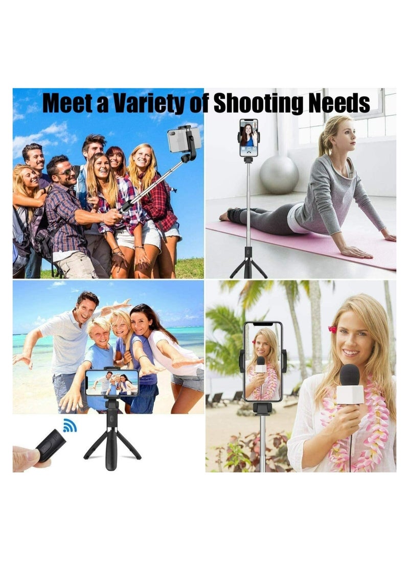 Selfie Stick Tripod with Remote All in One Portable Cell Phone Stand Compatible with iPhone 13 12 11 pro Xs Max Xr X 8 7 6 Plus, Samsung Android Smartphone - Image 5