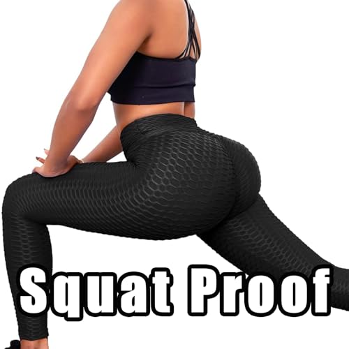 JGS1996 Womens Hidden Scrunch Butt Lifting Workout Leggings High Waist Tummy Control Booty Lift Gym Yoga Pants Tights - Image 3