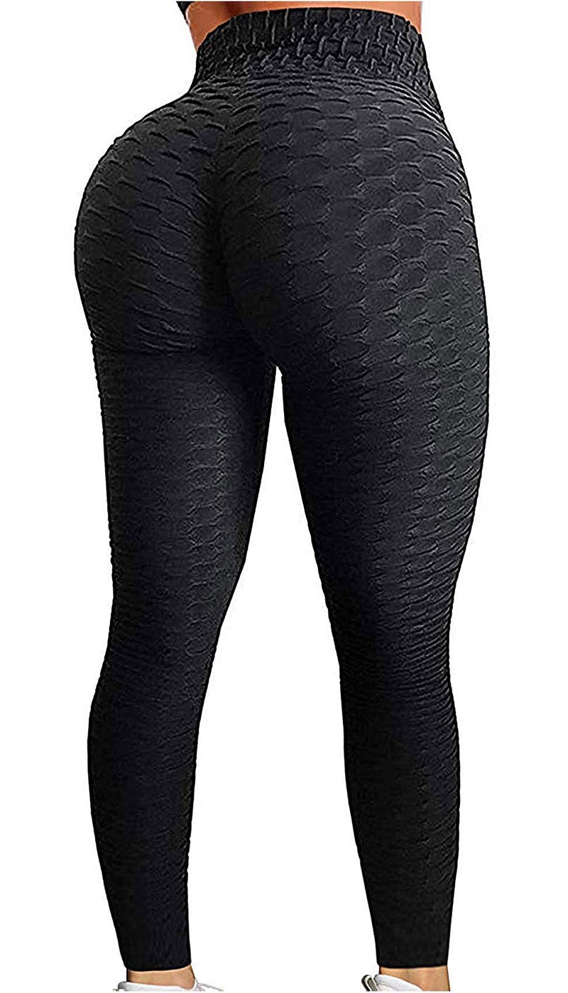 JGS1996 Womens Hidden Scrunch Butt Lifting Workout Leggings High Waist Tummy Control Booty Lift Gym Yoga Pants Tights - Image 1