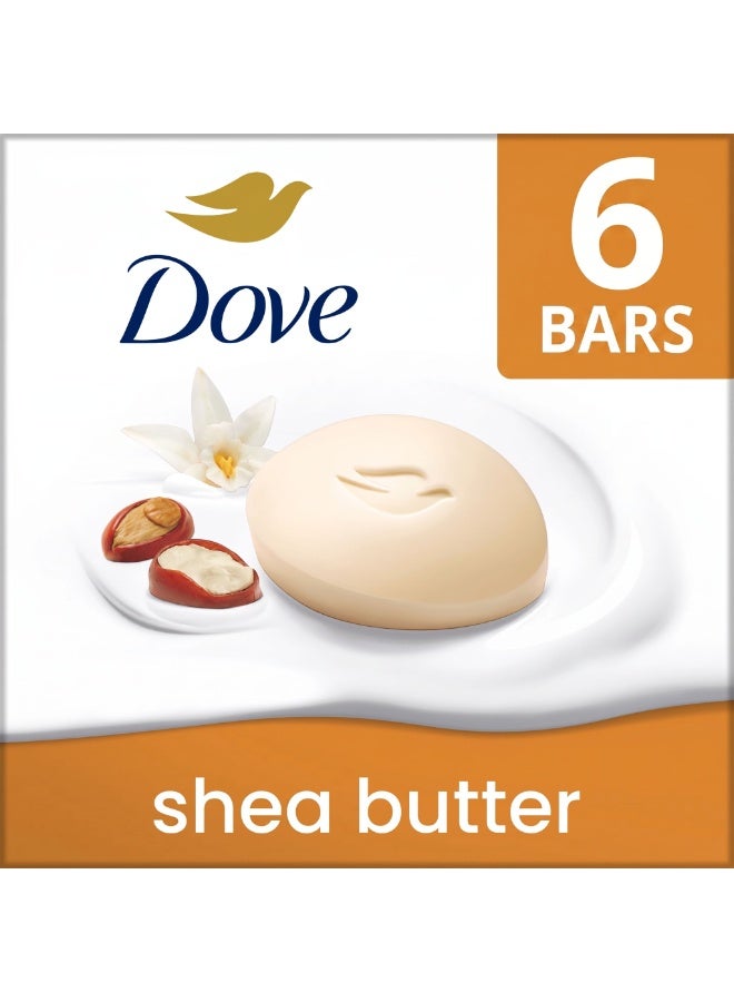 Dove Pampering Moisturizing Soap Bar Shea Butter & Warm Vanilla 90g-6PC