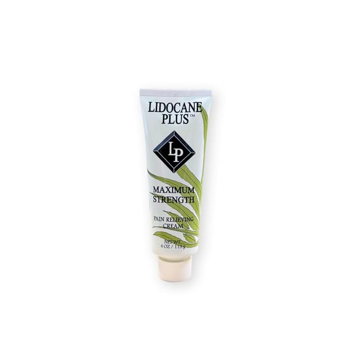 Lidocaine Plus 4% Lidocaine Cream Maximum Strength Pain & Itch Relief - Non-Greasy Formula Numbing Cream - Fast Acting Topical Pain Reliever, Soothing Topical Analgesic Aloe Vera Scent - 4 oz - Image 2