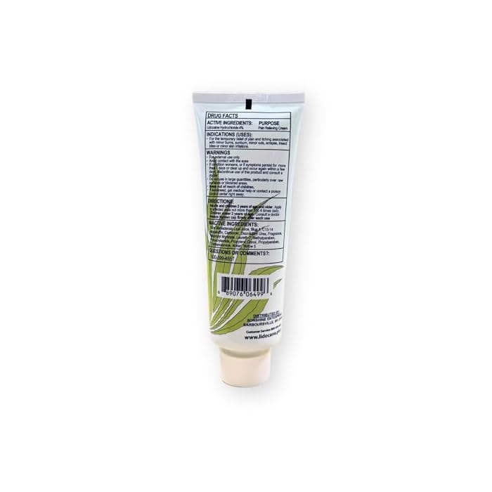Lidocaine Plus 4% Lidocaine Cream Maximum Strength Pain & Itch Relief - Non-Greasy Formula Numbing Cream - Fast Acting Topical Pain Reliever, Soothing Topical Analgesic Aloe Vera Scent - 4 oz - Image 4