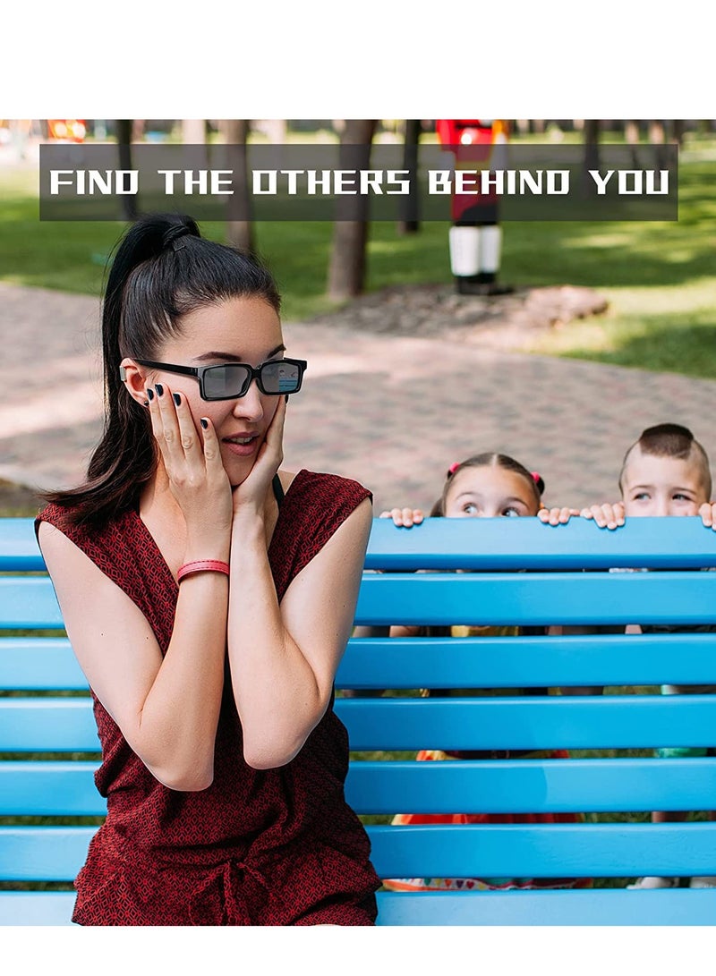 Excefore Sunglasses Rear View Mirror Behind Vision Anti Tracking Kids Game Sunglass Monitor Children's Personal Security  Detective Themed Party Gifts for Boys and Girls 6PCS  - Image 5