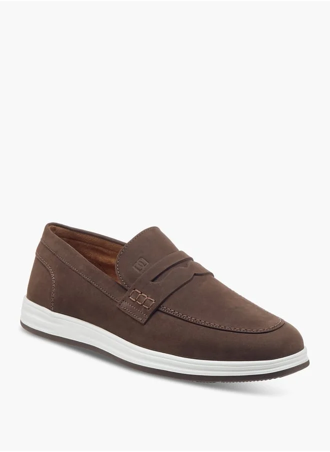 دوتشيني Men's Cutout Detail Slip-On Loafers