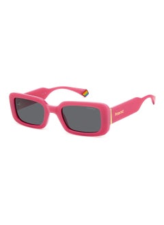 Polaroid Women's Polarized Rectangular Sunglasses - Pld 6208/S/X Pink Millimeter - Lens Size: 52 Mm  - Image 1