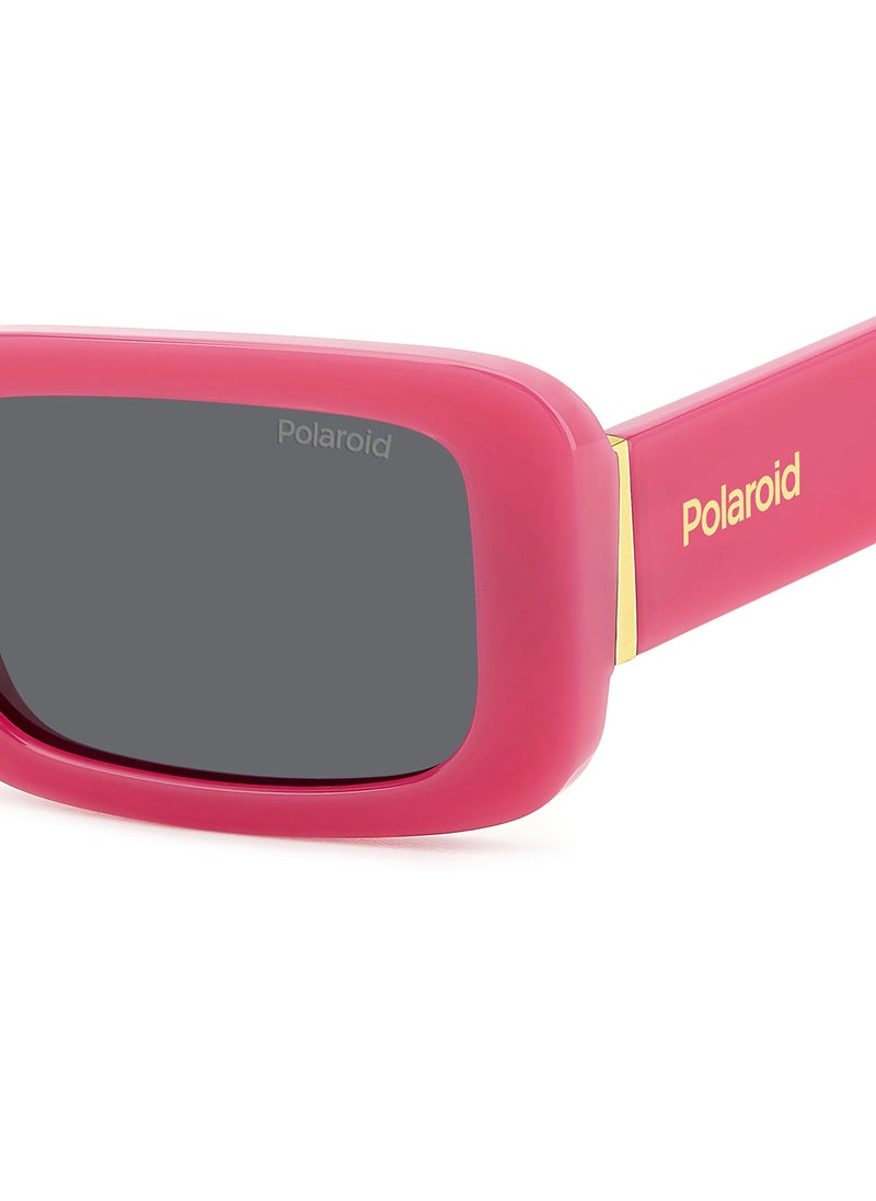 Polaroid Women's Polarized Rectangular Sunglasses - Pld 6208/S/X Pink Millimeter - Lens Size: 52 Mm  - Image 5